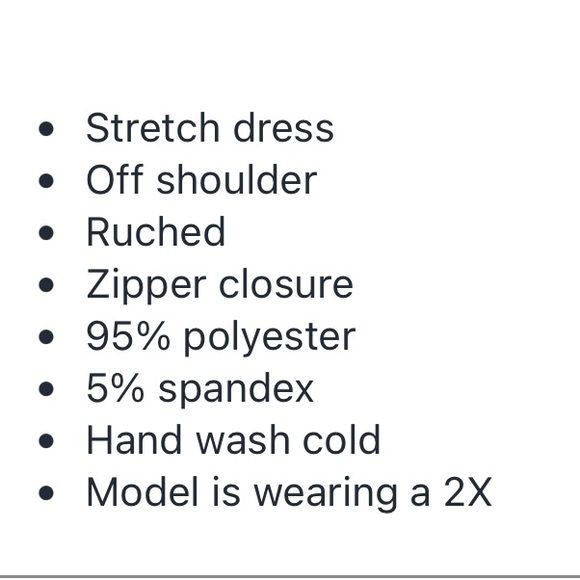 Plus size off shoulder dress - Picture 5 of 5